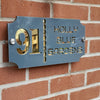 Contemporary Floating Acrylic House Sign