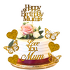 Happy Birthday Mum 9-Piece Cake Topper Set - Perfect for Celebrations!