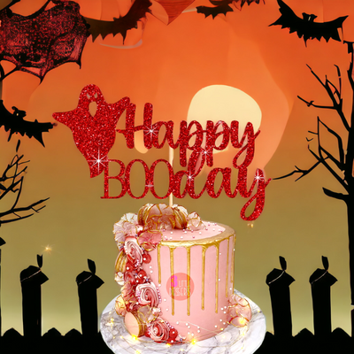 Happy Boo Day Halloween Cake Topper