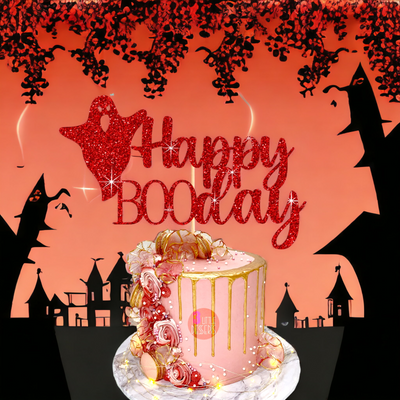 Happy Boo Day Halloween Cake Topper