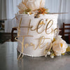 Hello Forty Hello Any Age Charm Acrylic Cake Topper