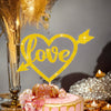 Love Heart  Double Sided Glitter Card Cake