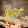 Love Heart  Double Sided Glitter Card Cake