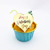 12 Valentine's Day Acrylic Cupcake Toppers