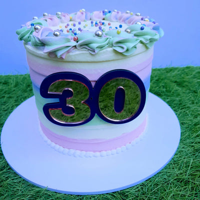 Double-Layered Numbers Cake Toppers