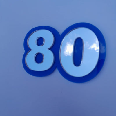 Double-Layered Numbers Cake Toppers