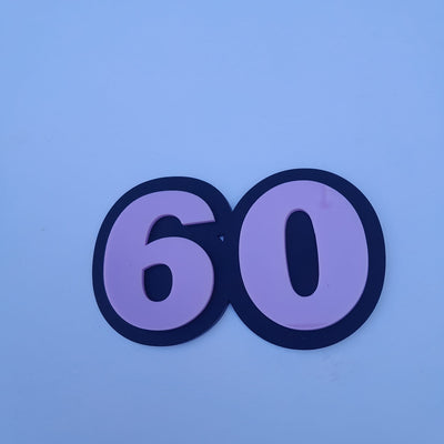 Double-Layered Numbers Cake Toppers