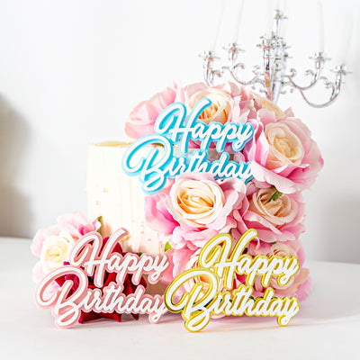 Happy Birthday Double Layer Cake Charm