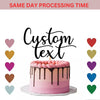 Personalised Custom Glitter Happy Birthday Cake Topper