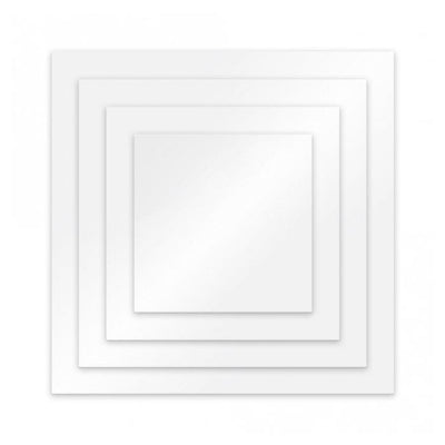 Set of 2 - Clear Acrylic Ganache Plates - ROUND - SQUARE - HEXAGON