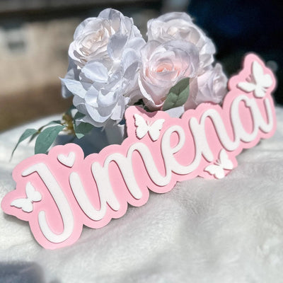 Custom Baby Name Sign – 3D Decorative Wooden or Acrylic Plaque by 3LD BESPOKE DESIGNS